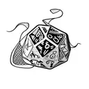 Dice tattoo design idea