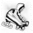 roller skate tattoo design idea