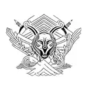 courage, strength, wisdom tattoo design idea