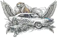 fast and furious  tattoo design idea