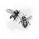 Honey Bee tattoo design idea