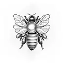 Honey Bee tattoo design idea