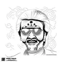 Rajinikanth  tattoo design idea