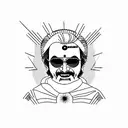 Rajinikanth  tattoo design idea