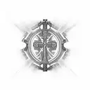 CATHOLIC CROSS tattoo design idea