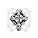 CATHOLIC CROSS tattoo design idea