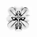 CATHOLIC CROSS tattoo design idea