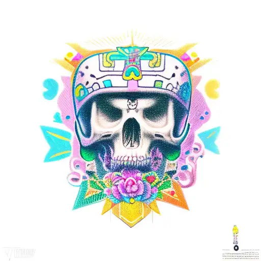 mictlan full body tattoo design idea