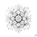 flor de maga tattoo design idea