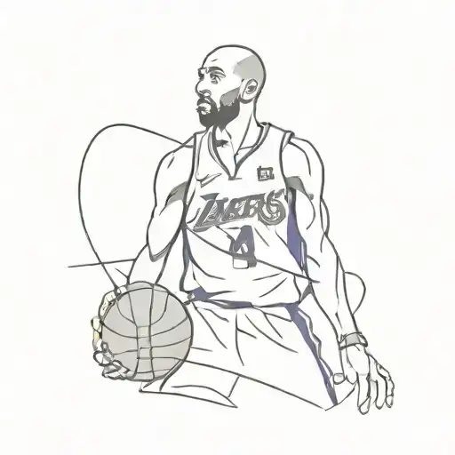 kobe bryant logo tattoo design idea