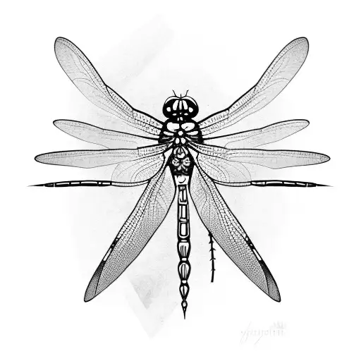 dragonfly with succulents tattoo design idea