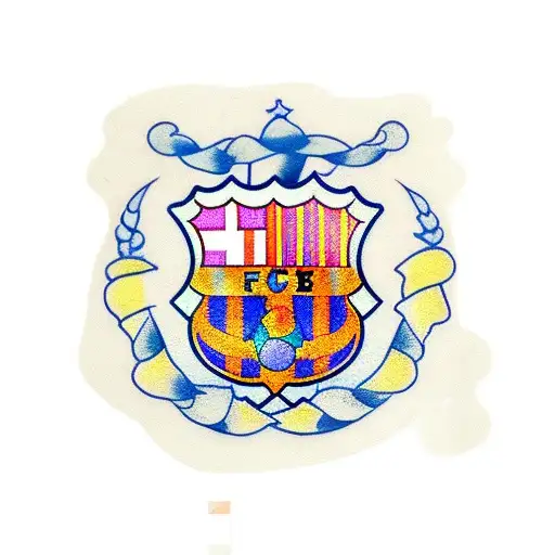 fútbol club barcelona  tattoo design idea