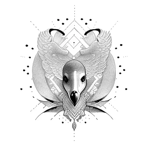goose tattoo design idea