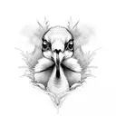 goose tattoo design idea