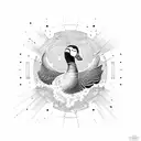 goose tattoo design idea