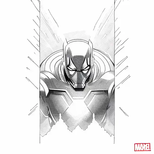 marvel herous vs marvel villians tattoo design idea