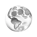 world globe to put on a table but the moon insted of the world  tattoo design idea