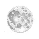 world globe but the moon insted of the world  tattoo design idea