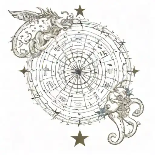 zodiacs for october 9, march 22, march 17, and july 26 tattoo design idea