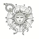 zodiacs for october 9, march 22, march 17, and july 26 tattoo design idea