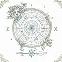 zodiacs for october 9, march 22, march 17, and july 26 tattoo design idea
