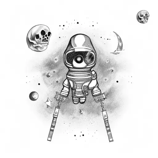Dead Astronaut tattoo design idea