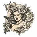 Sydney sweeney nude woman tattoo design idea