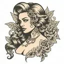 Sydney sweeney nude woman tattoo design idea