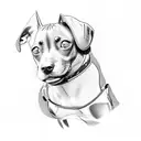 pinscher tattoo design idea