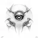 spawn with eyes   tattoo design idea