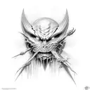 spawn with eyes   tattoo design idea