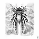 scolopendra in full length tattoo design idea