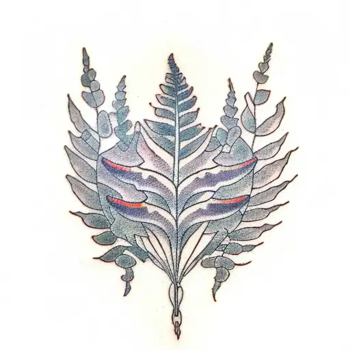 Fern Tree tattoo design idea