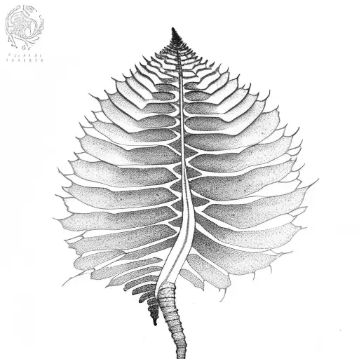 Fern Tree tattoo design idea