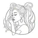 tattoo based on sza's album ctrl  tattoo design idea