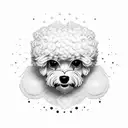bichon dog tattoo design idea