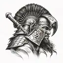 gladiator tattoo design idea