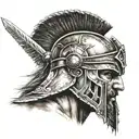 gladiator tattoo design idea