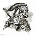 gladiator tattoo design idea