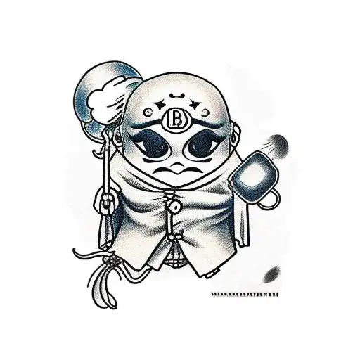 daruma tattoo design idea