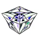 Diamond tattoo design idea