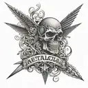 Metallica leg sleeve tattoo tattoo design idea