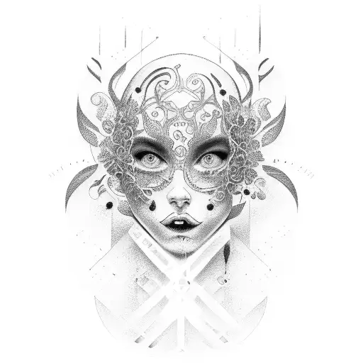 figure skate tattoo design idea