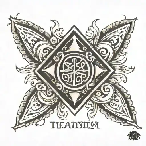 titanium element symbol tattoo design idea