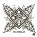 titanium element symbol tattoo design idea