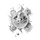 Creation of adam  tattoo design idea