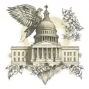 texas state capitol, grackle tattoo design idea
