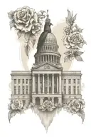 texas state capitol, grackle tattoo design idea