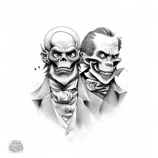 Jekyll and Hyde tattoo design idea