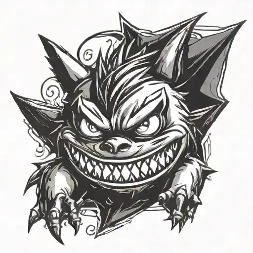 Gengar tattoo design idea